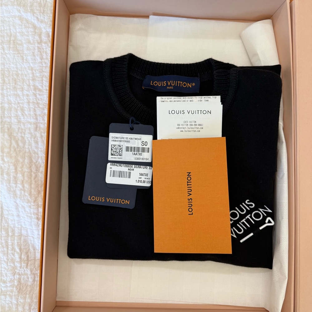 Louis Vuitton Black Crewneck Sweater